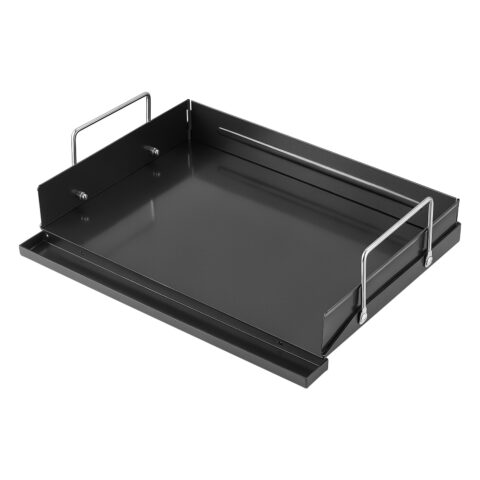 Carbon Steel Griddle 43x29 cm Flat Top Pre-Seasoned Plate Handle, 43 x 29 cm