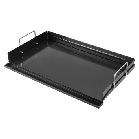 Carbon Steel Griddle 63x41 cm Flat Top Pre-Seasoned Plate Handle, 63 x 41 cm