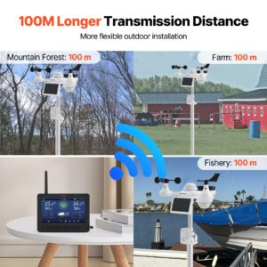 17,8 cm-1 WiFi ilmajaam 186 mm TFT-ekraaniga traadita välisandur — pilt 6