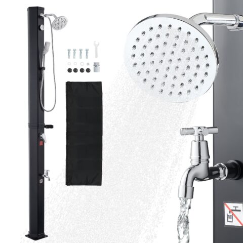 40L Solar Heated Shower, 40 L, 205 cm