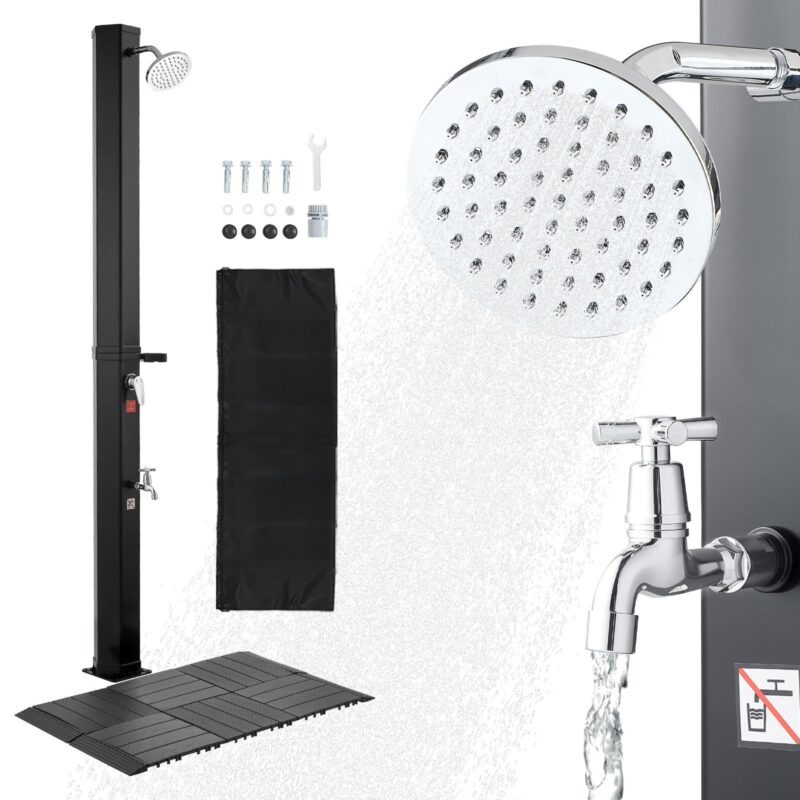 35L Solar Heated Shower, 35 L, 195 cm