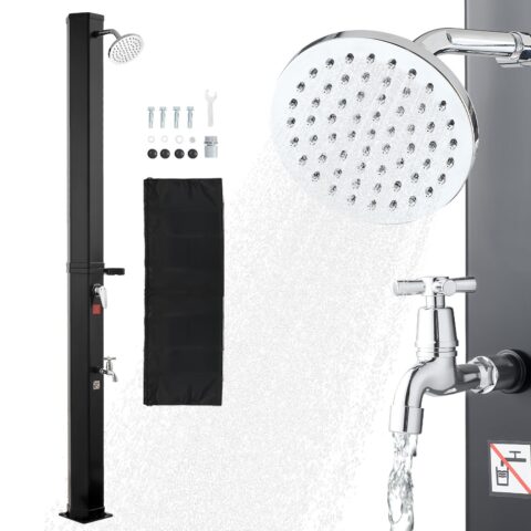 35L Solar Heated Shower, 35 L, 195 cm