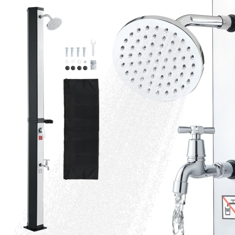 35L Solar Heated Shower, 35 L, 195 cm