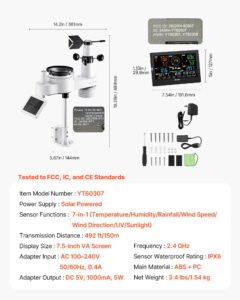 VEVOR 17,8 cm-1 WiFi ilmajaam rakendusega, 190,5 mm, 2,4 kg — pilt 6