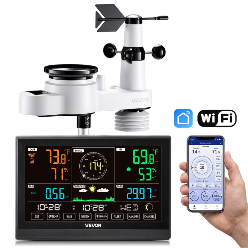 12.7 cm-1 Wi-Fi Weather Station, 12,7 cm, 190,5 mm