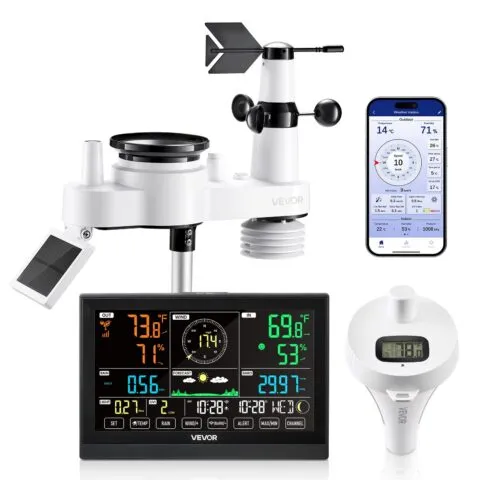 VEVOR 17,8 cm-1 WiFi ilmajaam rakendusega, 190,5 mm, 81 kg