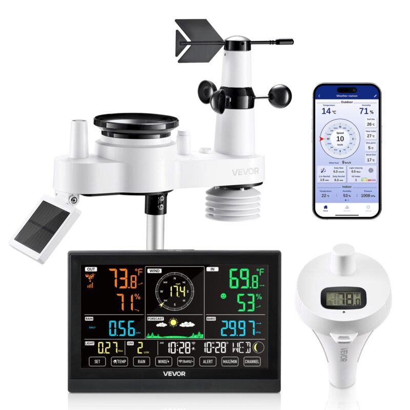 VEVOR 17,8 cm-1 WiFi ilmajaam rakendusega, 190,5 mm, 81 kg