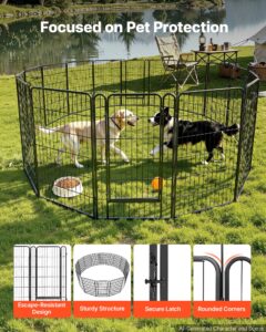 Koera mänguaedik 102 cm 16 paneeliga kokkupandav metallist treeningaedik lemmikloomade — pilt 3