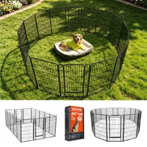 Koera mänguaedik 102 cm 16 paneeliga kokkupandav metallist treeningaedik lemmikloomade — pilt 1