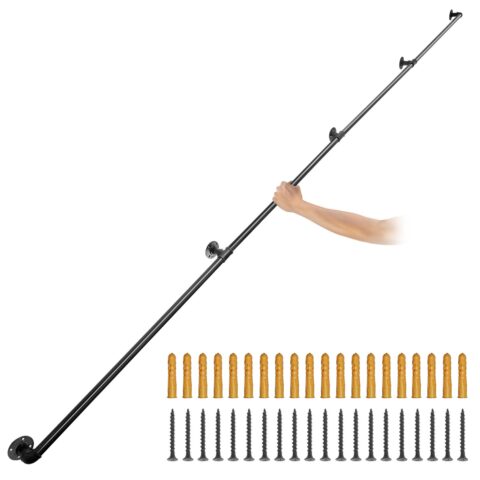 Pipe Stair Handrail, 200 kg, 396,2 cm, 199,6 kg