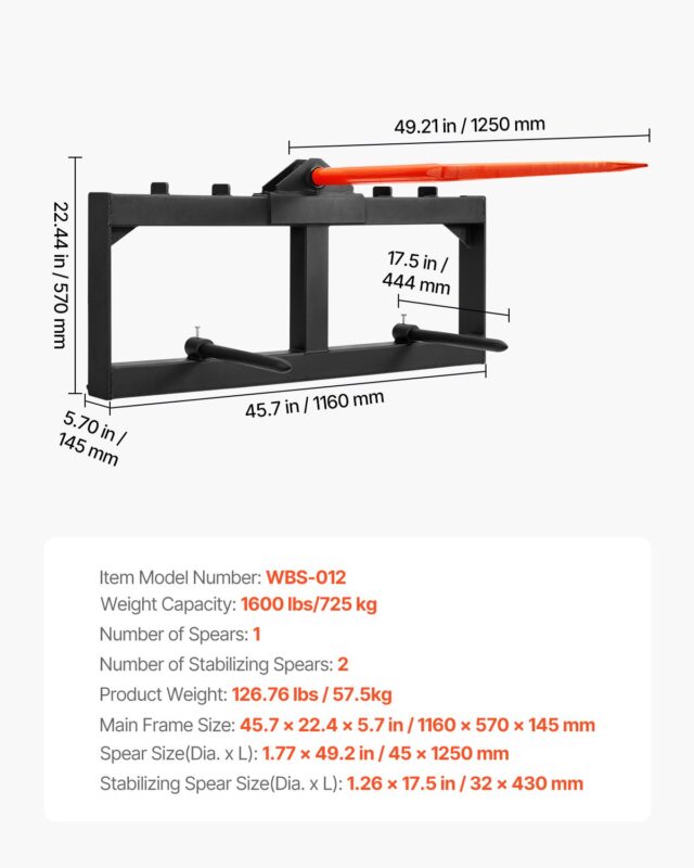 124 cm heinavõll, 725 kg, 726 kg, 2 tk