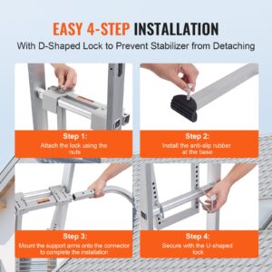 VEVORi redeli stabilisaator, 150 kg, 845×375×405 mm — pilt 5