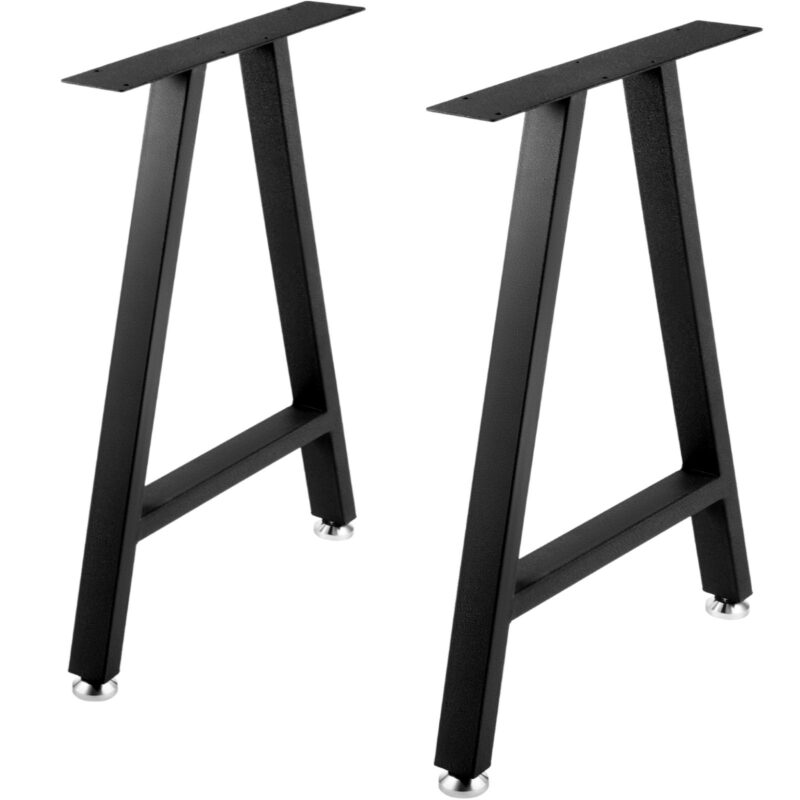 Metal Table Legs 71.1 x 45.0 cm A-Shaped Desk Legs Set of 2 Heavy Duty Bench Legs with
