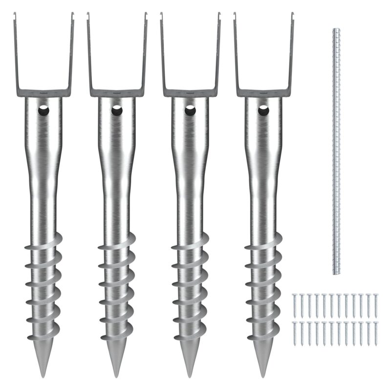No Dig Ground Anchor, 10 x 7 x 70 cm, 4 tk