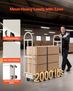 U-paadiplatvormiga veoauto Dolly, 907,18 kg, 1525 x 410 x 1510 mm — pilt 2