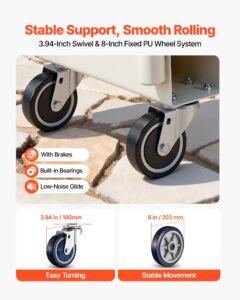U-paadiplatvormiga veoauto Dolly, 907,18 kg, 1525 x 410 x 1510 mm — pilt 3