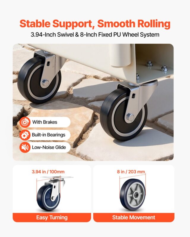 U-paadiplatvormiga veoauto Dolly, 907,18 kg, 1525 x 410 x 1510 mm