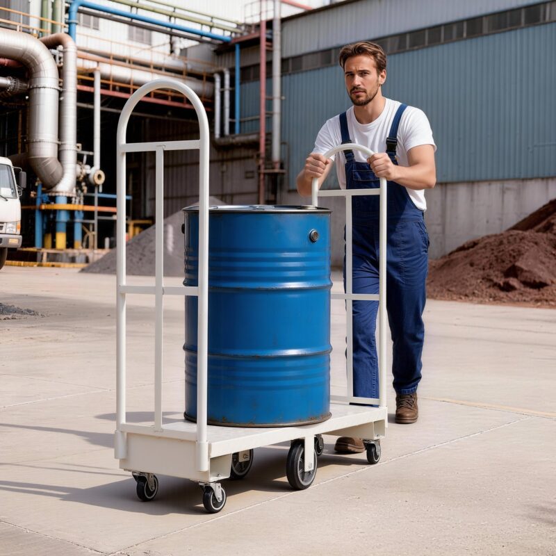 U-paadiplatvormiga veoauto Dolly, 907,18 kg, 1525 x 410 x 1510 mm
