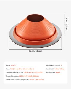 Roof Pipe Flash Boot, 48,3 cm — pilt 7