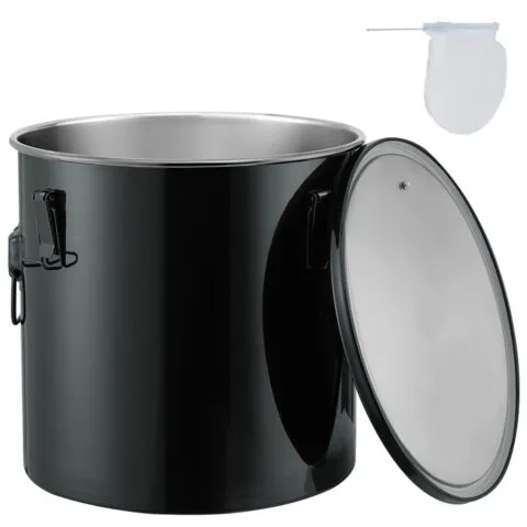 VEVOR Fritüüri rasvaämber, 37,9 L, must