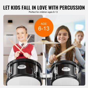 VEVOR Laste trummikomplekt, 40,6 cm, must — pilt 4