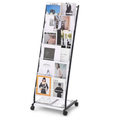 Brochure Display Rack, 0,5 kg, 6 tasandit