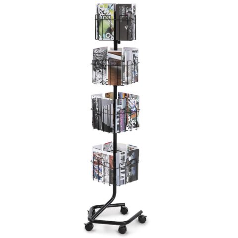 Brochure Display Rack, 0,5 kg, 4 tasandit