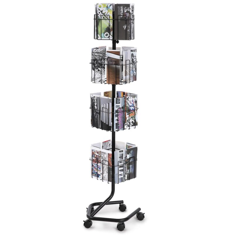 Brochure Display Rack, 0,5 kg, 4 tasandit