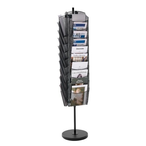 Rotating Brochure Display Rack, 1 kg, 245 x 17 x 185 mm