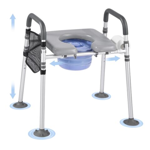 Bedside Commode Chair, 227 kg, 10,2 cm, 5 L