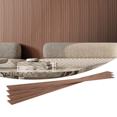 Wood Slat Acoustic Panels, 244 x 15,2 cm, 8 tk