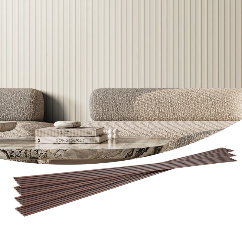 Wood Slat Acoustic Panels, 244 x 15,2 cm, 8 tk