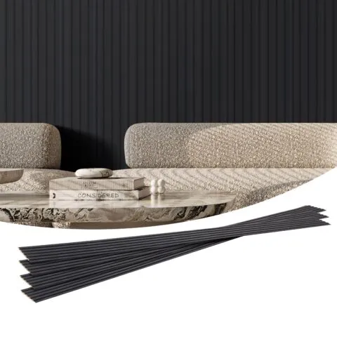 VEVOR Puitliistu akustilised paneelid, 244 x 15,2 cm, 8 tk, matt