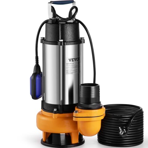 Submersible Water Pump, 2200 W, 60000 L/h, 8 m