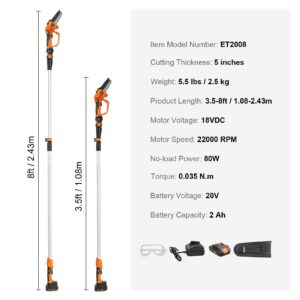 5,08 cm-1 akuga oksasaag ja minikettsaag — pilt 7