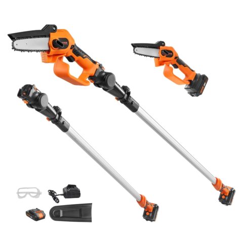 5.08 cm-1 Cordless Pole Saw & Mini Chainsaw, 5,08 cm