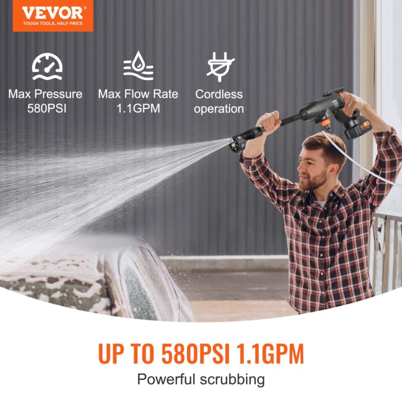 VEVOR Juhtmeta survepesur, 15,2 cm, 350×230×85 mm