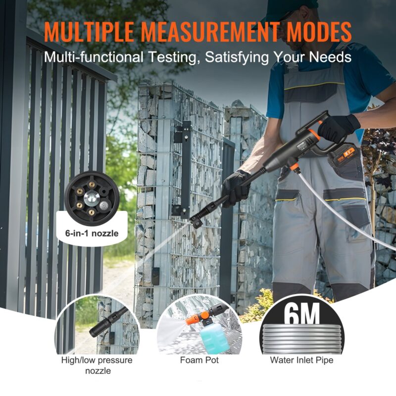 VEVOR Juhtmeta survepesur, 15,2 cm, 350×230×85 mm