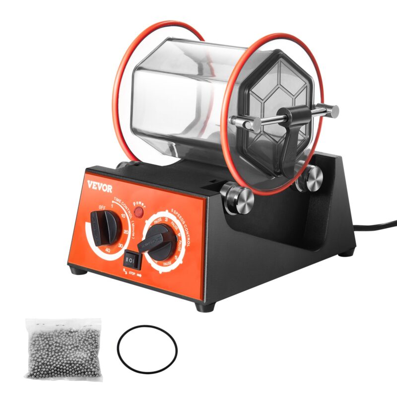 3kg Rotary Tumbler Surface Polisher Jewelry Polish Finish Machine Gem DIY, 3 kg