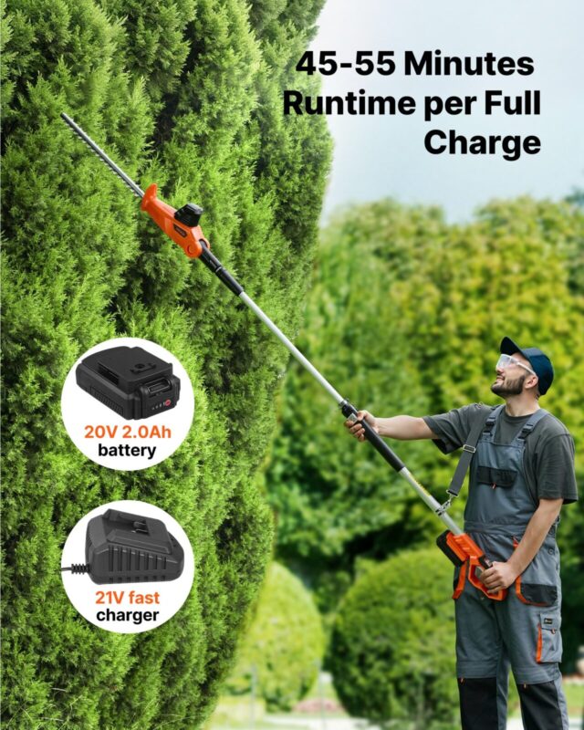 Akutoitel varrega hekilõikur, 457,2 mm, 238,5 cm
