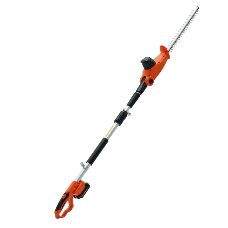20V Cordless Hedge Trimmer Telescoping Pole Hedge Trimmer 45.7 cm Blade, 45,7 cm