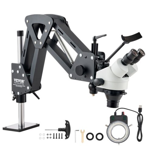 Multi-Directional Microscope with Spring Bracket, 400 mm, 10X 10 kg