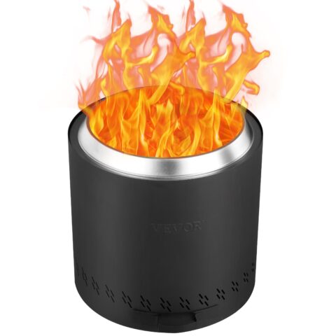 Smokeless Fire Pit Stove Bonfire 40 cm Dia Wood Burning Stainless Steel