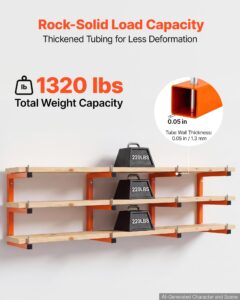 Saematerjali riiul, 600 kg, 100 kg, 3 tasandit, 4 tk — pilt 3