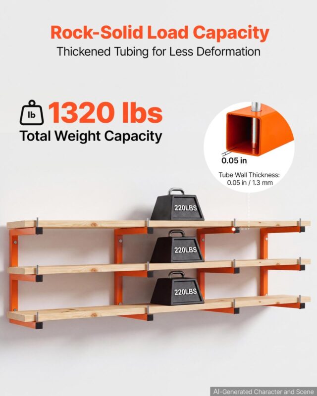 Saematerjali riiul, 600 kg, 100 kg, 3 tasandit, 4 tk