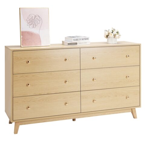6 Drawer Dresser, 45 kg, 66,6 x 31,3 x 21,7 cm