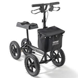 VEVOR Kokkupandav põlvetõukeratas, 160 kg, 30,5 cm, 158,8 kg, 930×535×1130 mm — pilt 1