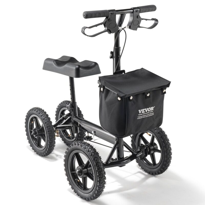 VEVOR Kokkupandav põlvetõukeratas, 160 kg, 30,5 cm, 158,8 kg, 930×535×1130 mm