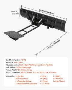 Lumesaha komplekt 1092/1524 mm laiuse reguleeritava universaalse saha kinnitusega — pilt 7