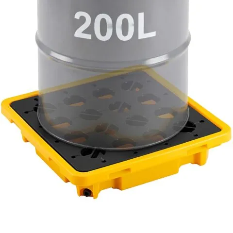 Lekkekogumisalus, 43,2 L, 700 kg, 670 x 675 x 150 mm
